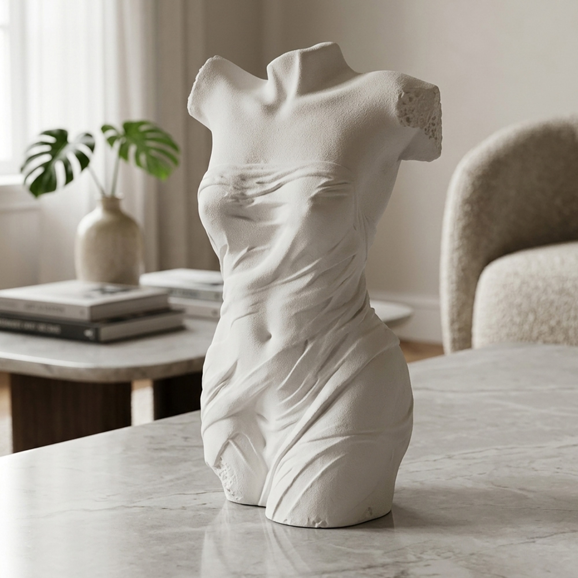 Marivela dans un décor